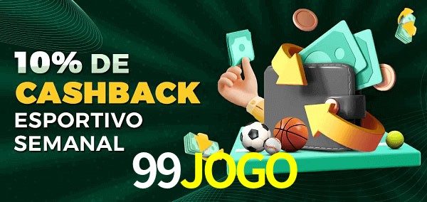 10% de bônus de cashback na 99JOGO