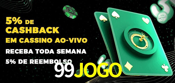 Promoções do cassino ao Vivo 99JOGO